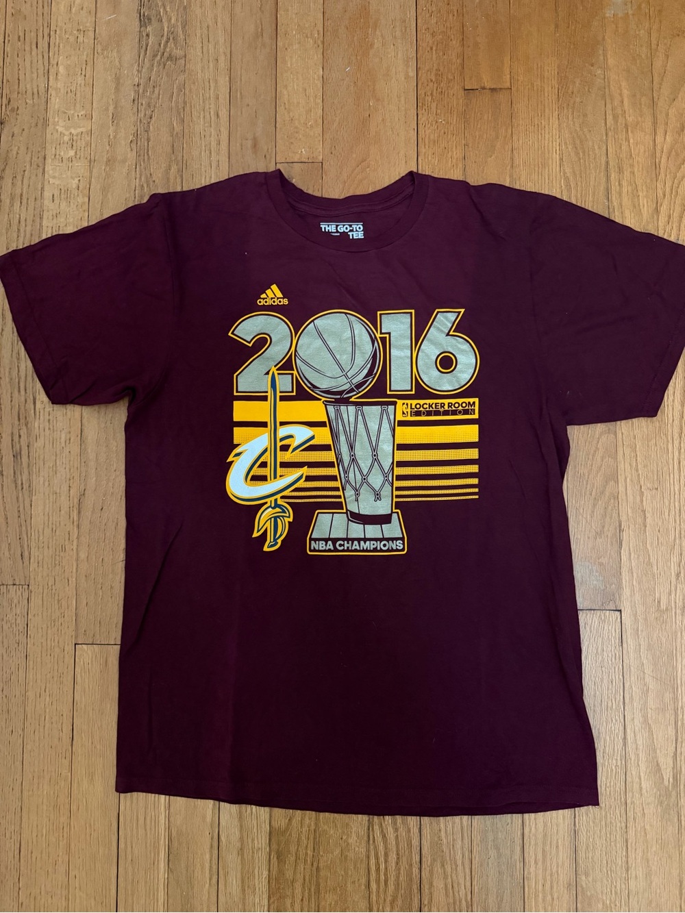 Cleveland Cavaliers 2016 NBA Adidas Chamionship T-Shirt - Size XL